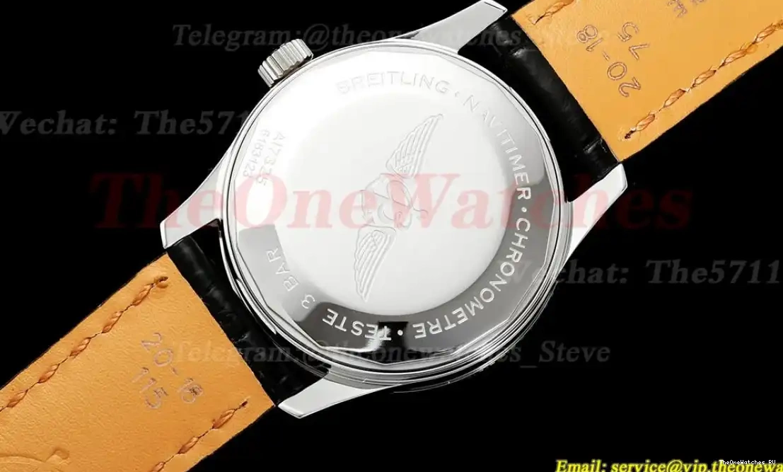 Grey Black TF 1 Dial 41mm Date SS Navitimer LE A2824 0424
